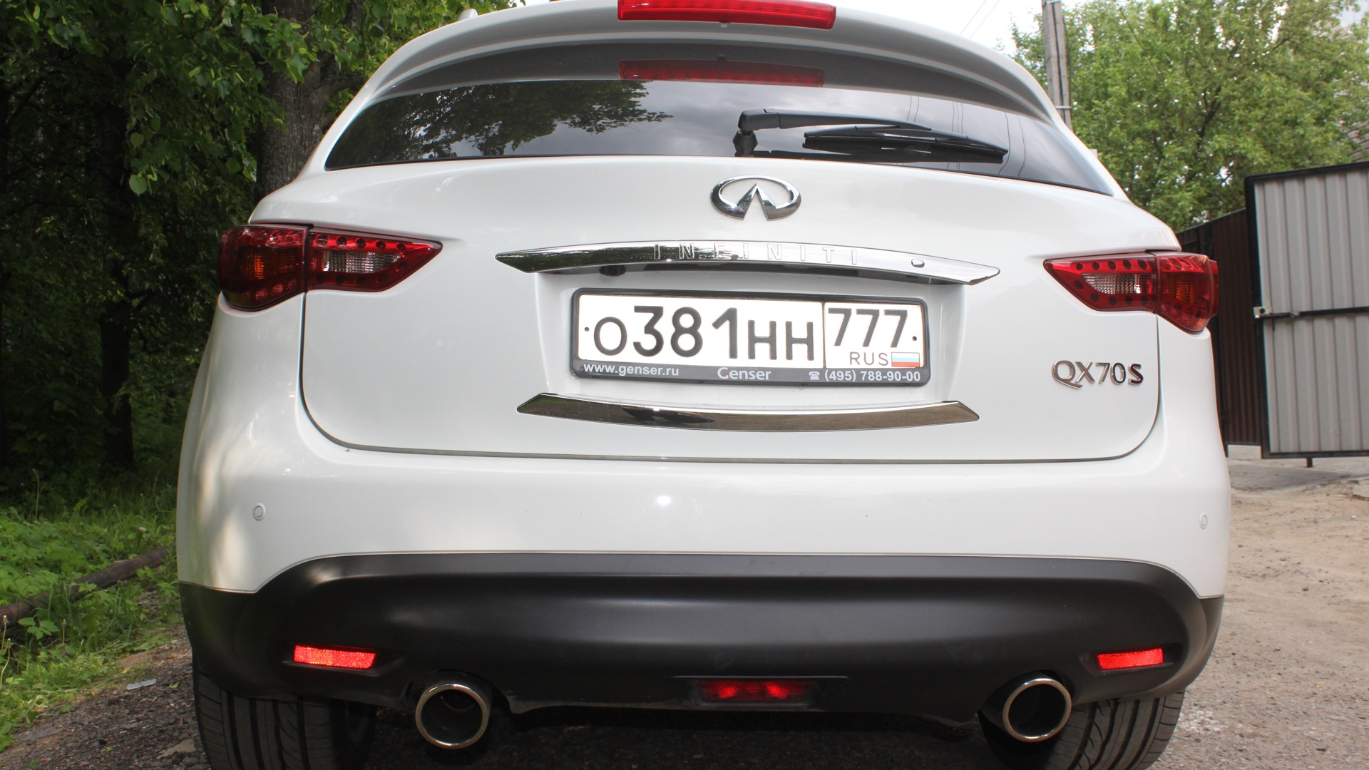 Infiniti QX70 3.7 бензиновый 2014 | Белый Финик на DRIVE2