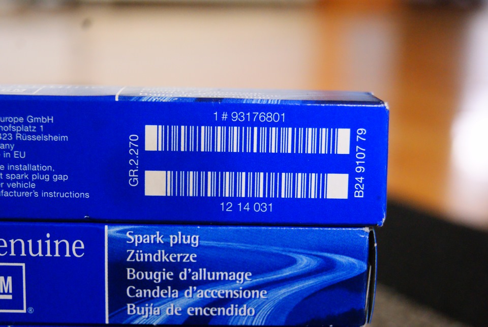 1214031 СВЕЧА ЗАЖИГАНИЯ Z16, Z18/SPARKPLUG Opel | Запчасти на DRIVE2