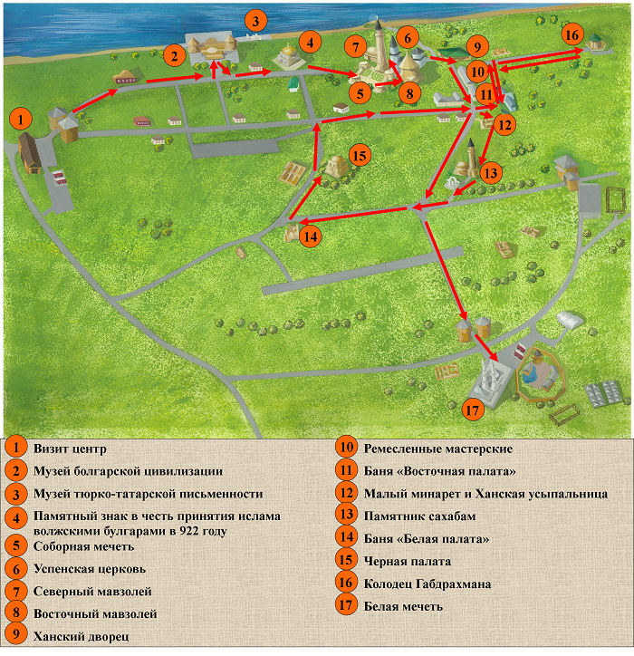 Татарстан булгары карта