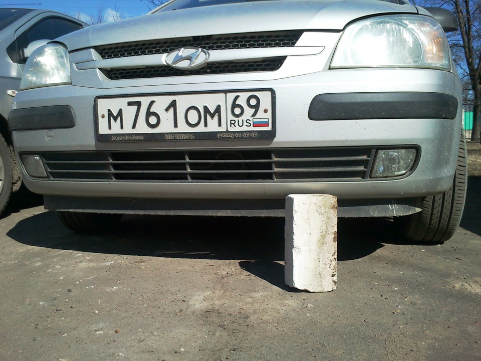 Клиренс "серых" в кирпичах — Hyundai Getz, 1,3 л, 2004 года ...