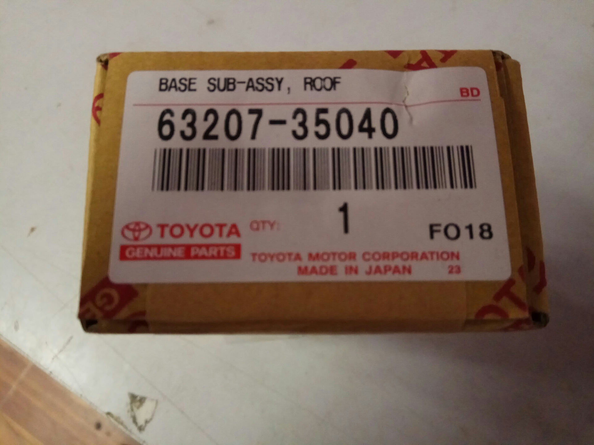 6320735040 GENUINE Toyota BASE SUB-ASSY, ROOF 63207 …