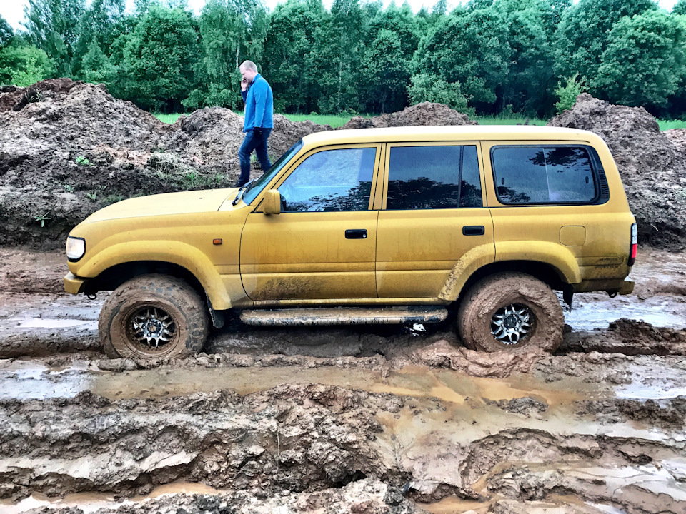 Спасатель в макасинах. — Toyota Land Cruiser 80, 4,2 л, 1996 года ...