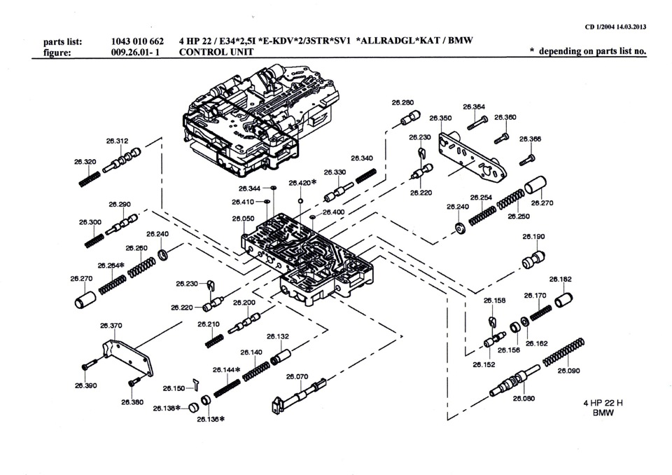 Zf4hp20 схема гидроблока