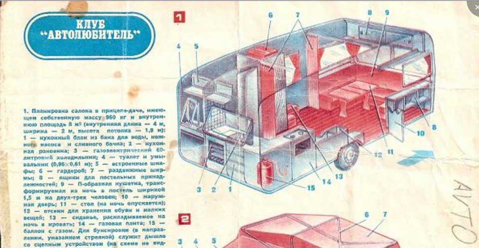 Схема прицеп дача