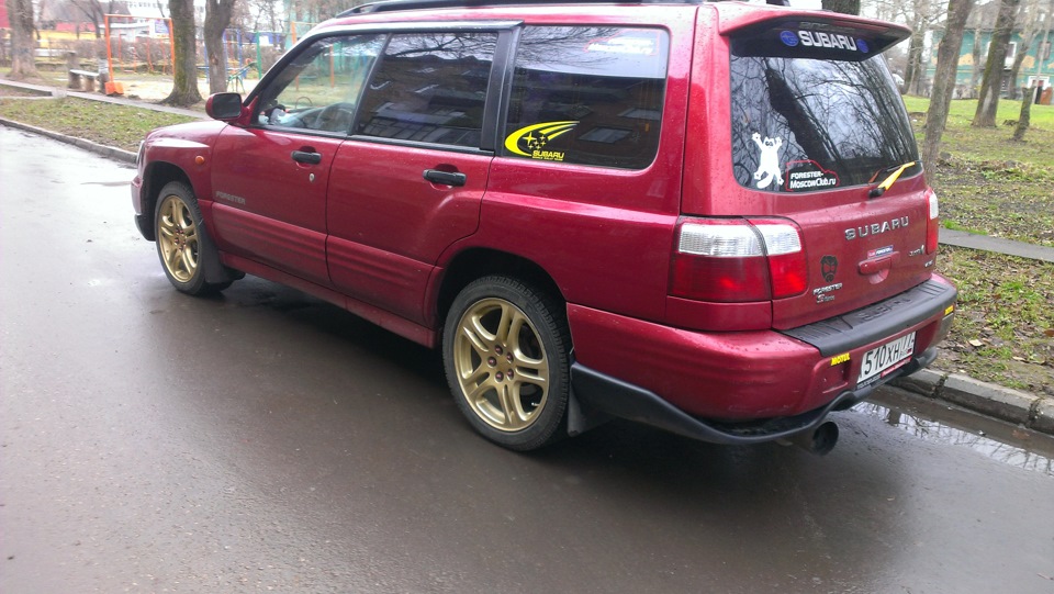 Перешел на зиму. А то холодает :) — Subaru Forester (SF), 2 л, 2000 ...