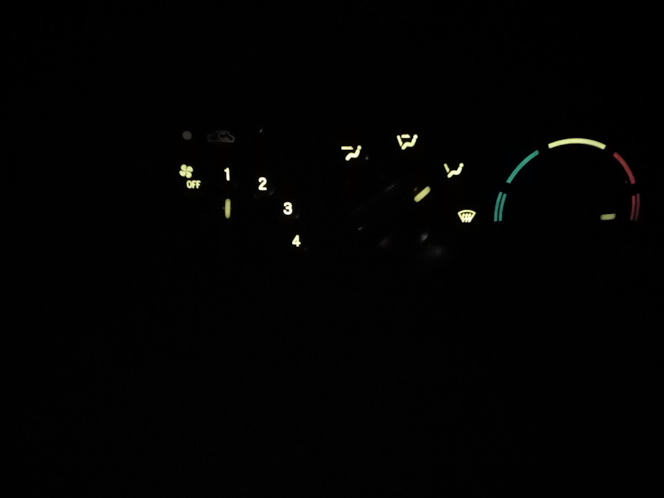 Замена лампочек на переключателях печки — DRIVE2