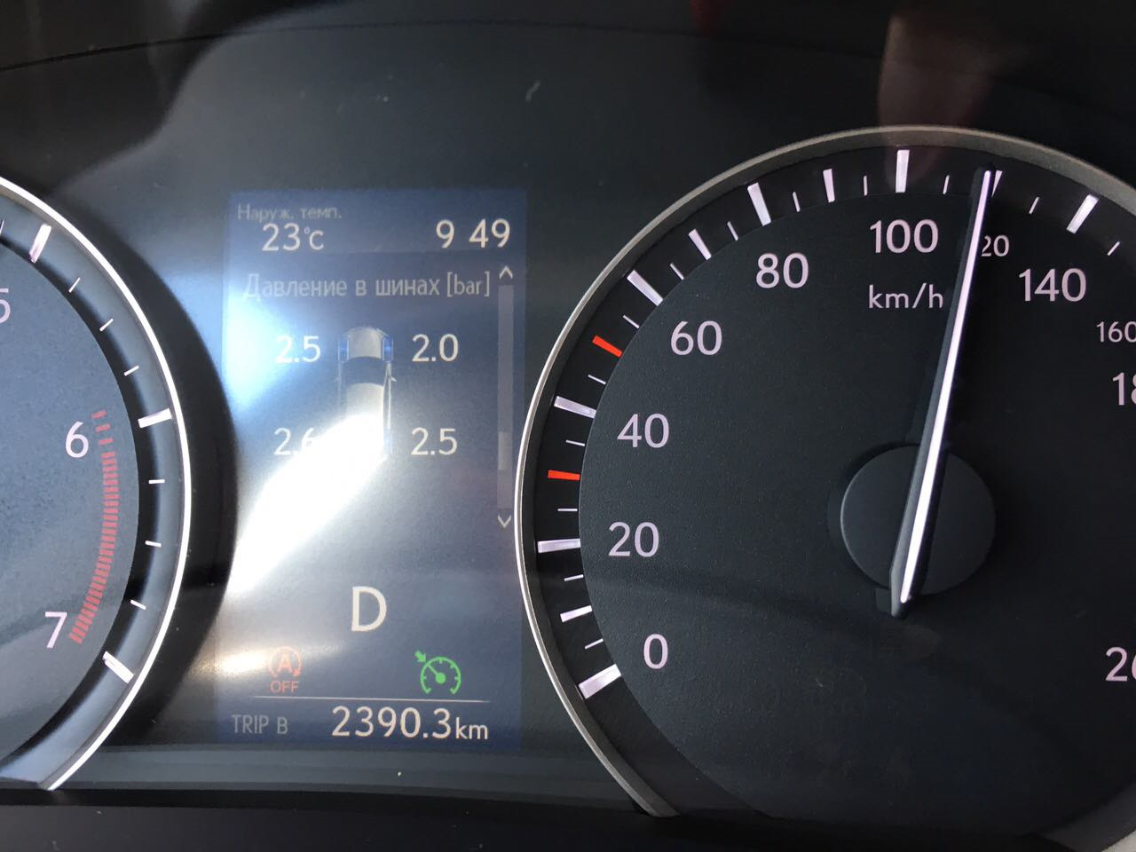 Lexus давление в шинах