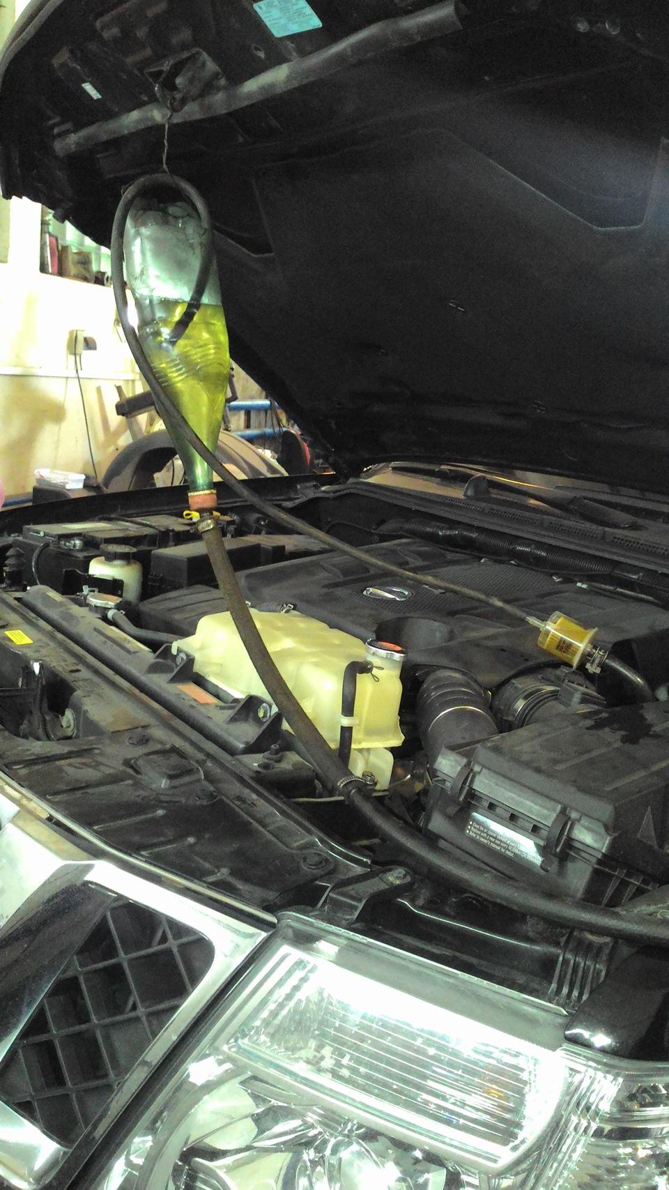 В процессе промывки. — Nissan Pathfinder (3G)