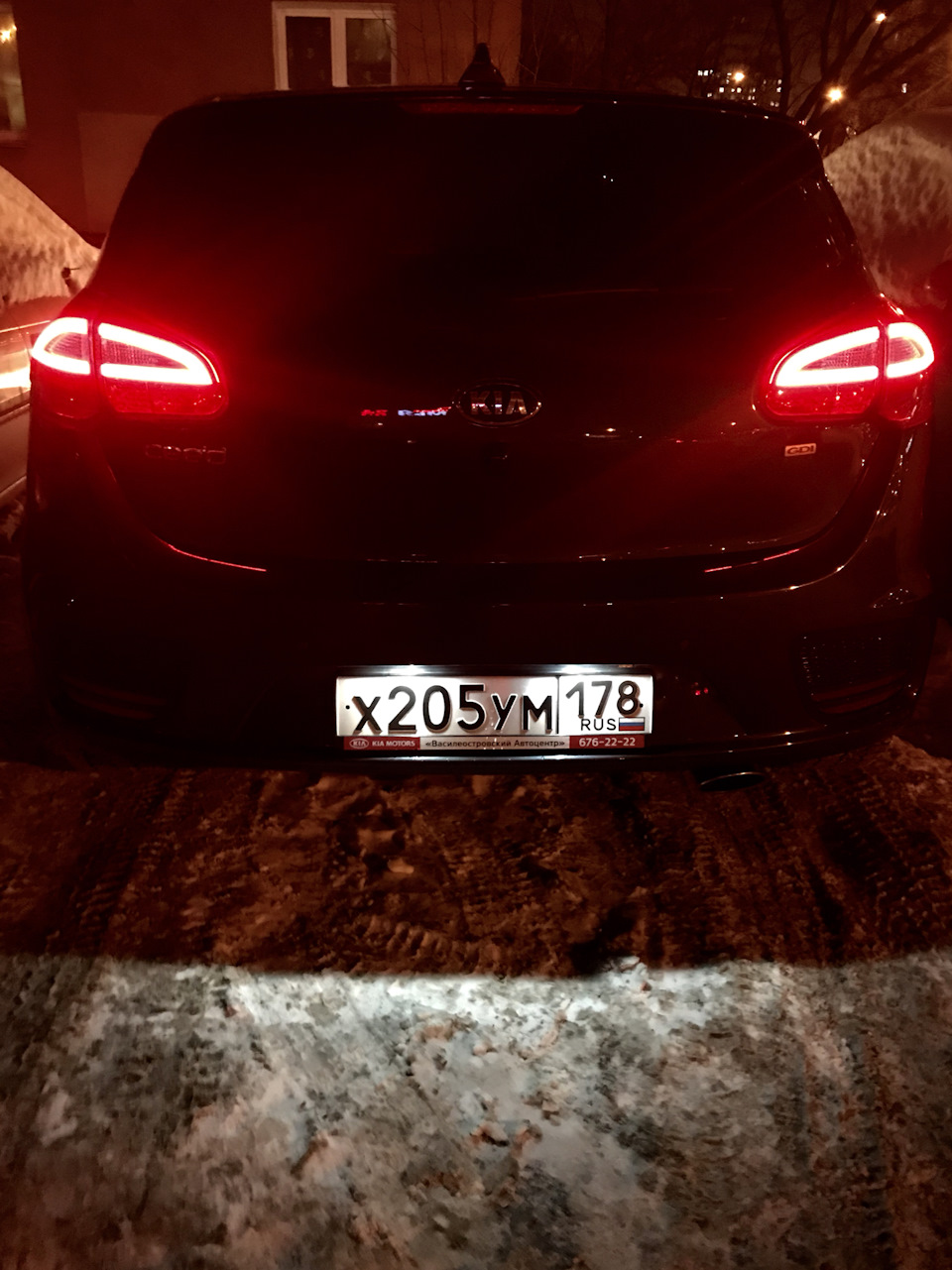 LED подсветка номера — KIA Ceed (2G), 1,6 л, 2017 года | электроника ...