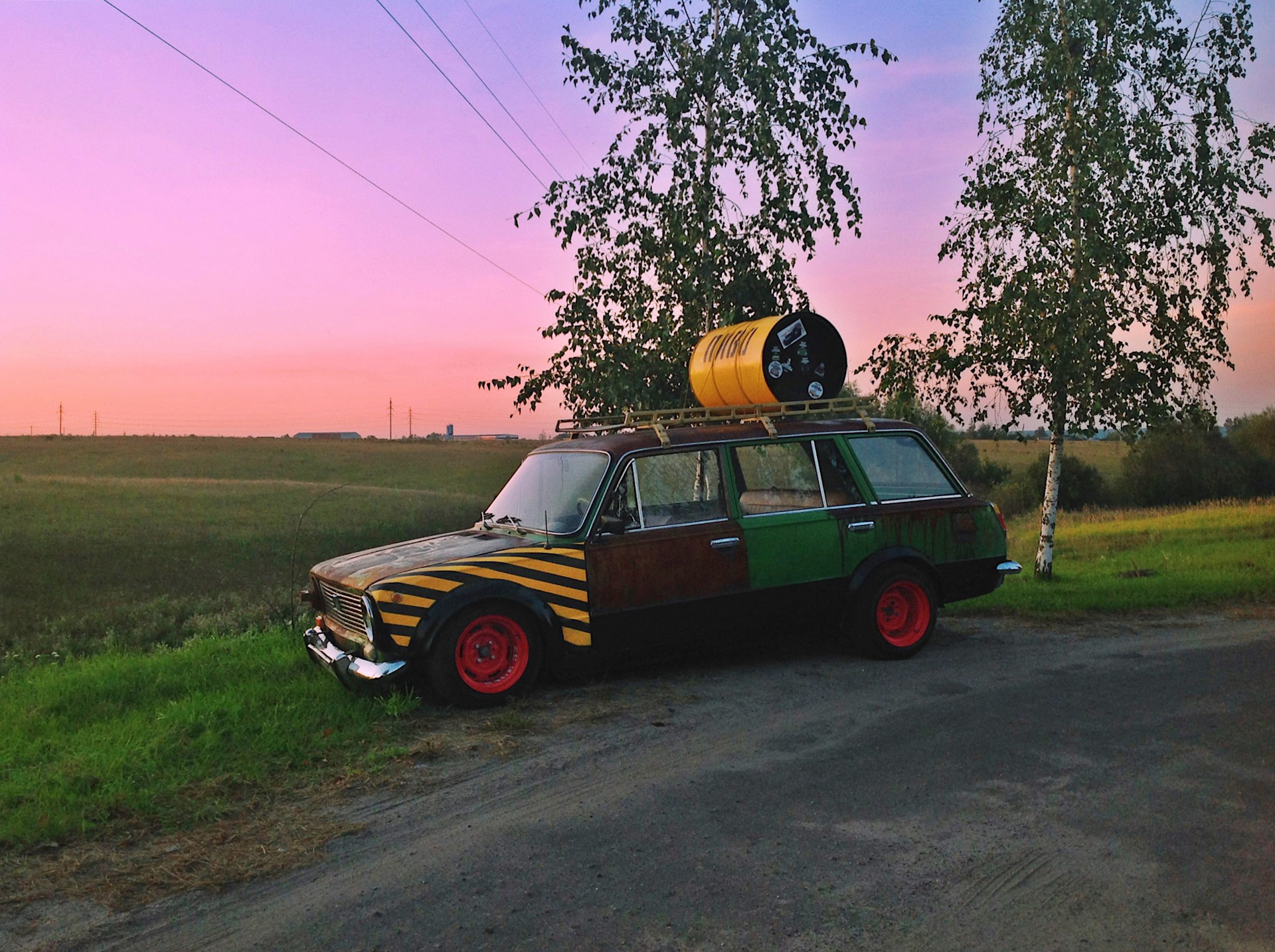 Rat Look Style [15] — Небо в клеточку, крыло в полосочку. — Lada 2102, 1,2  л, 1977 года | стайлинг | DRIVE2