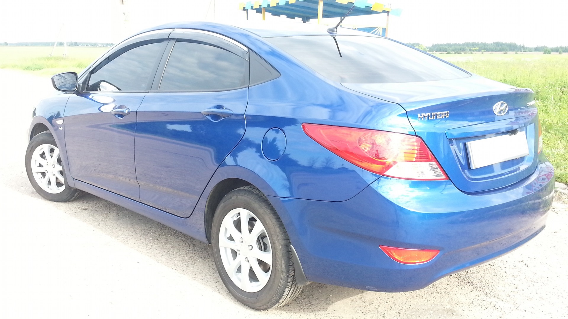 Hyundai Solaris 1.6 бензиновый 2012 | ♂Blue Star♂ на DRIVE2