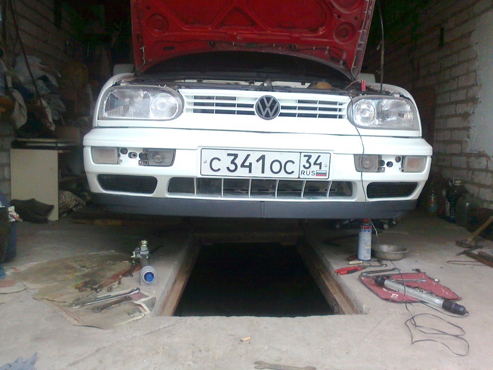 Замена рейки с гуром на обычную — Volkswagen Golf Mk3, 1,8 л, 1992 года ...