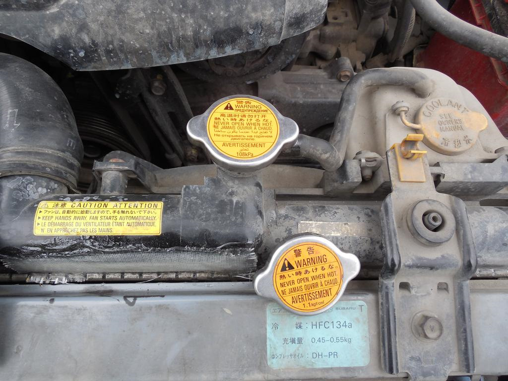 Заменена пробка радиатора — Subaru Impreza (GD/GG), 2 л, 2000 года ...