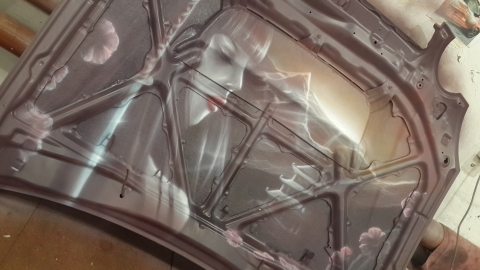 Аэрография под капотом — Toyota Aristo (II), 3 л, 1998 года | стайлинг ...