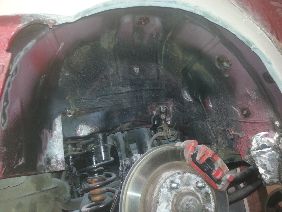 Ремонт задних крыльев MAZDA 6 часть 2 — Mazda 6 (1G) GG, 2 л, 2004 года ...