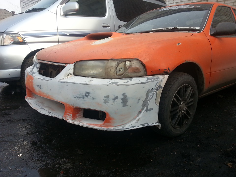 переделка бампера — Toyota Sprinter (100), 1,6 л, 1993 года | кузовной ...