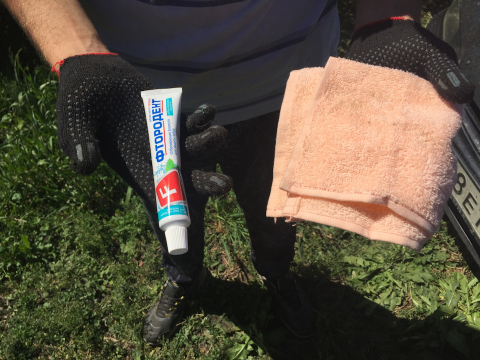 Полировка фар (зуб.пастой)) — DRIVE2