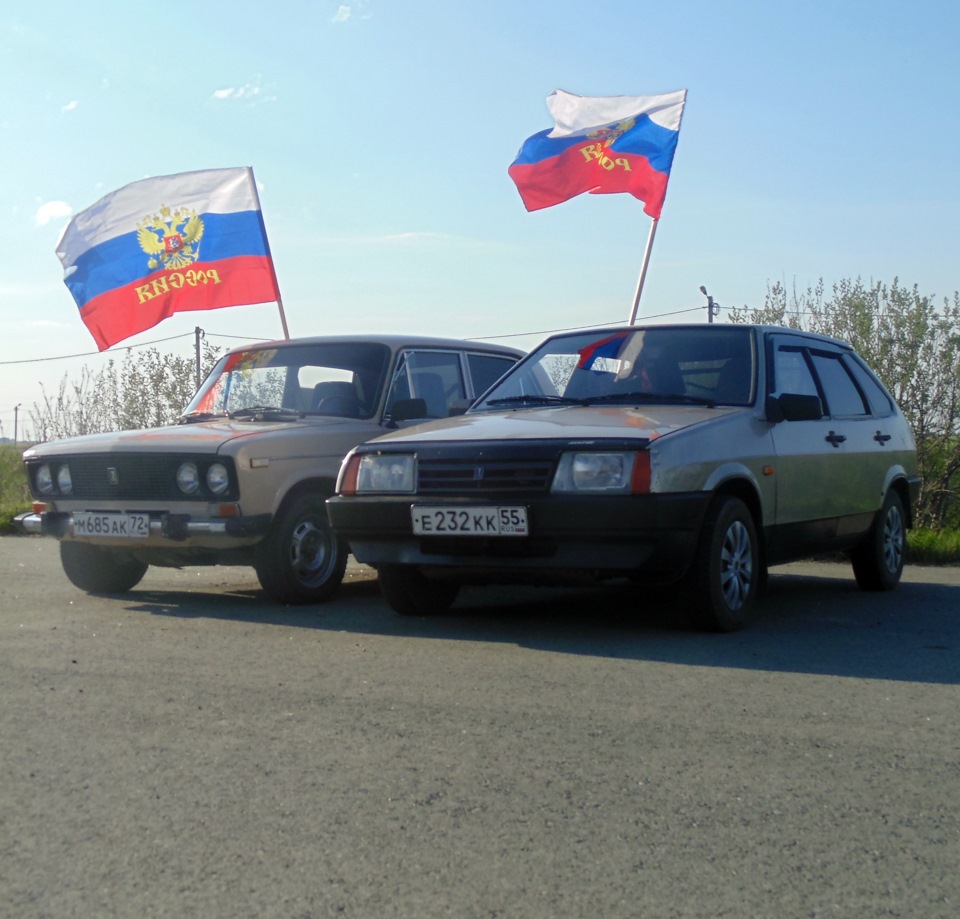 Спасибо деду за Победу. 9 мая. — Lada 21093, 1,7 л, 2001 года | покатушки |  DRIVE2