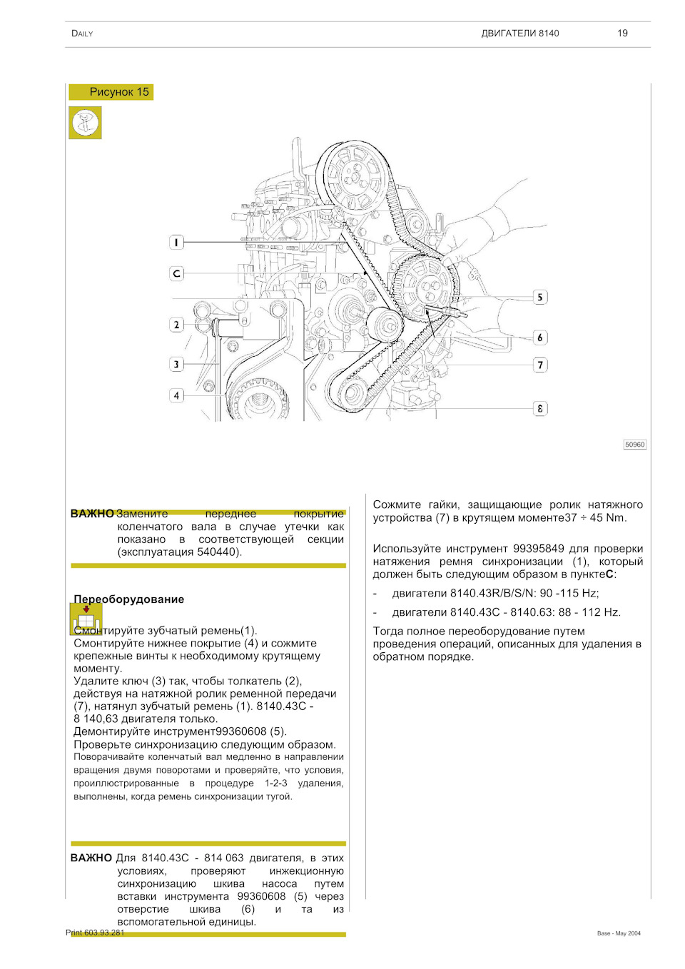 Ивеко дейли схема приводного ремня