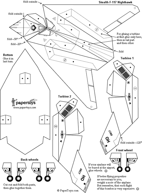 Yahoo Image Search Paper models, Paper airplane models, Free paper models