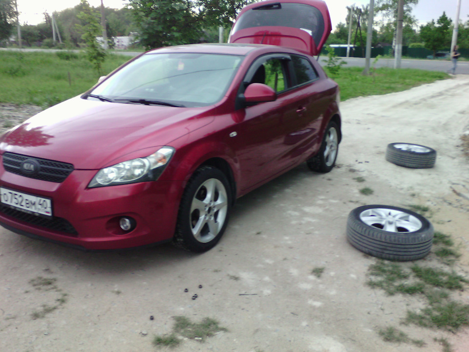 Резина dunlop sport maxx tt и установка колес — KIA Pro_Ceed, 2 л, 2008 ...