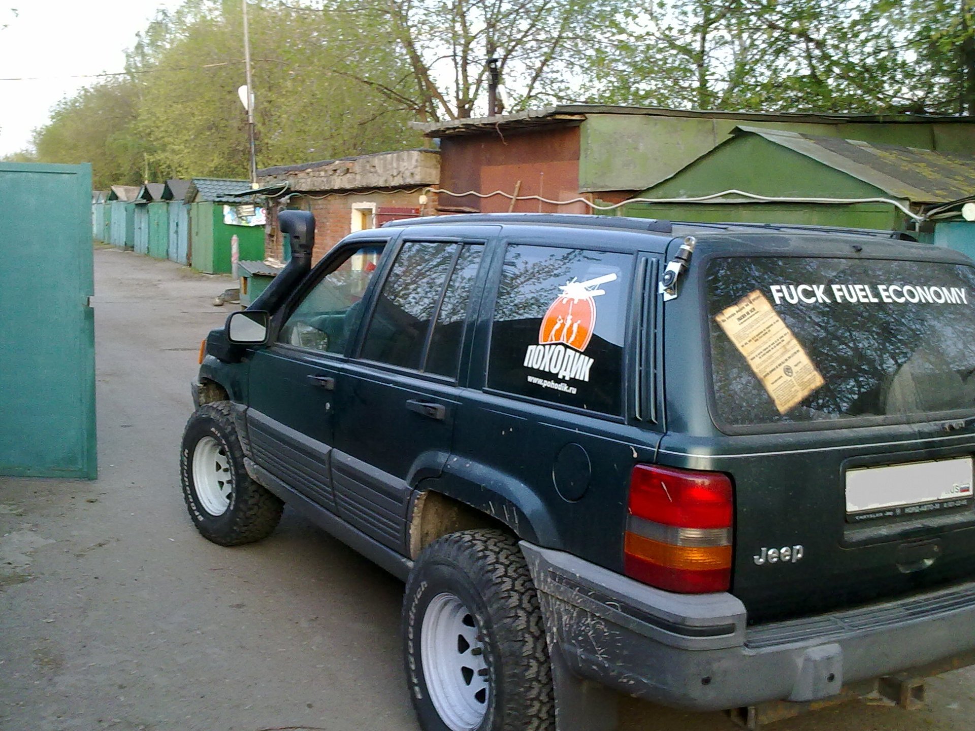 Установка шноркеля — Jeep Grand Cherokee (ZJ), 5,2 л, 1993 года | тюнинг |  DRIVE2