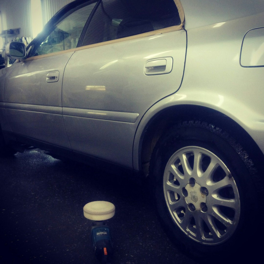 Полировка и нанесение воска — Toyota Chaser (100), 2 л, 1996 года ...