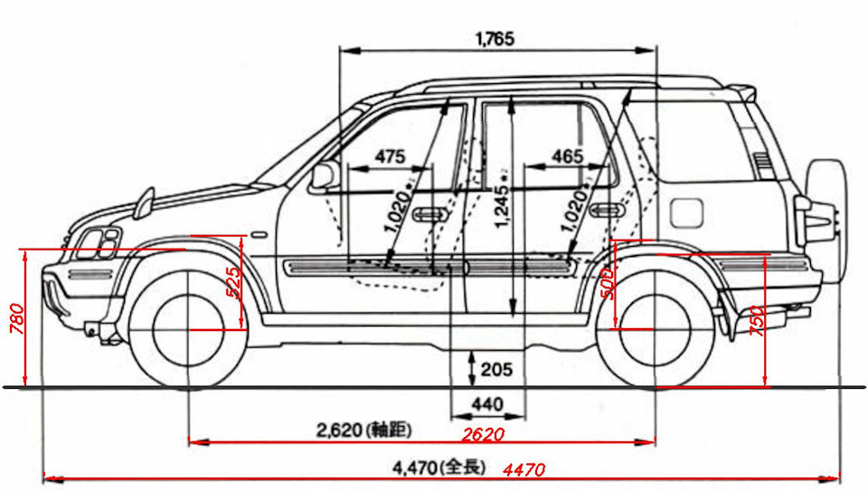 Хонда црв размер. Габариты Хонда СРВ 1 поколения. Габариты Хонда СРВ рд1. Габариты Хонда СРВ 2 поколения. Honda CR-V rd1 габариты.