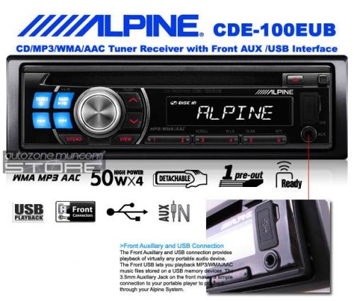 Alpine cde 100eub схема