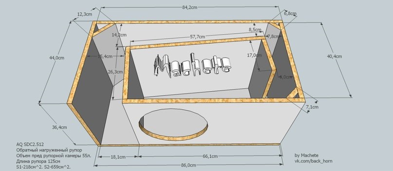 Рупор короб для сабвуфера