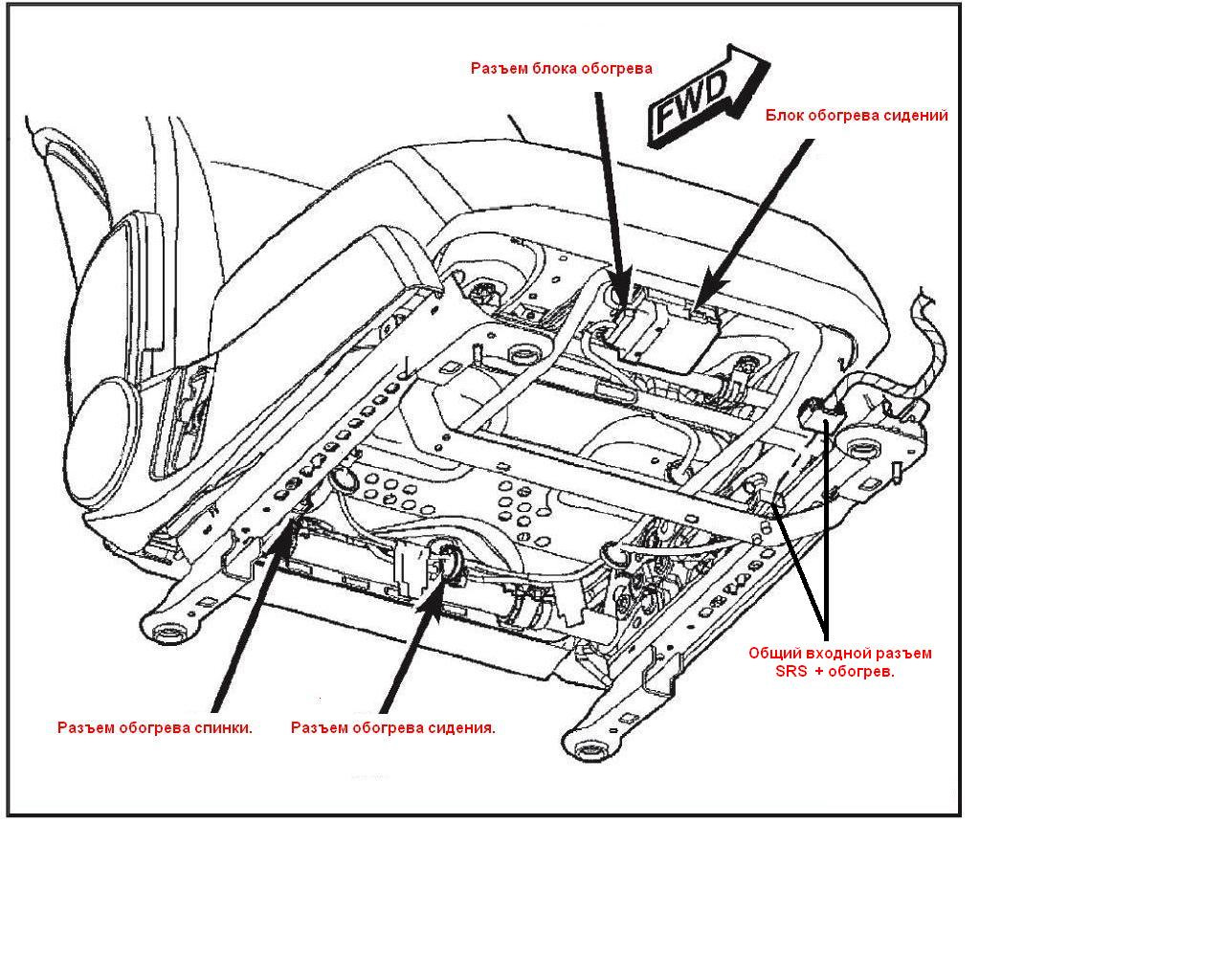 Расположение разъемов. Схема обогрева сидений Додж Калибр. Подогрев сидений dodge Caliber. Схема подогрева сидений Додж Калибр. Блок обогрева сидений Додж Калибр.