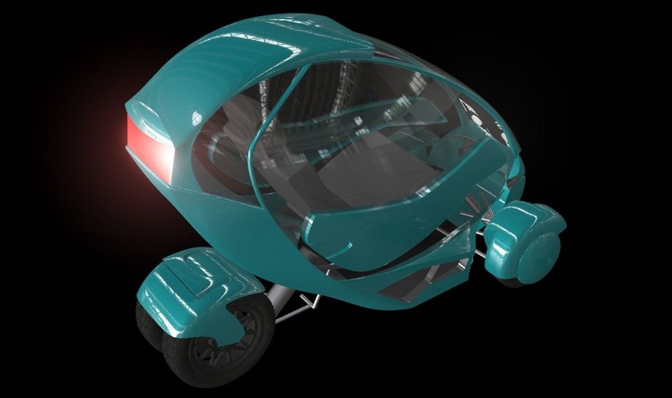 3D модель после рендера — Bravo eGo v3 (eTrike)