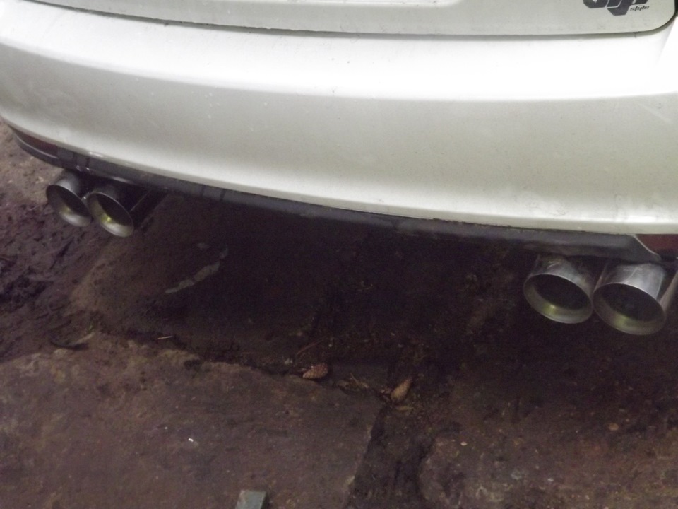 двойной выхлоп приора, замена насадок — Lada 21074, 1,9 л, 2006 года ...