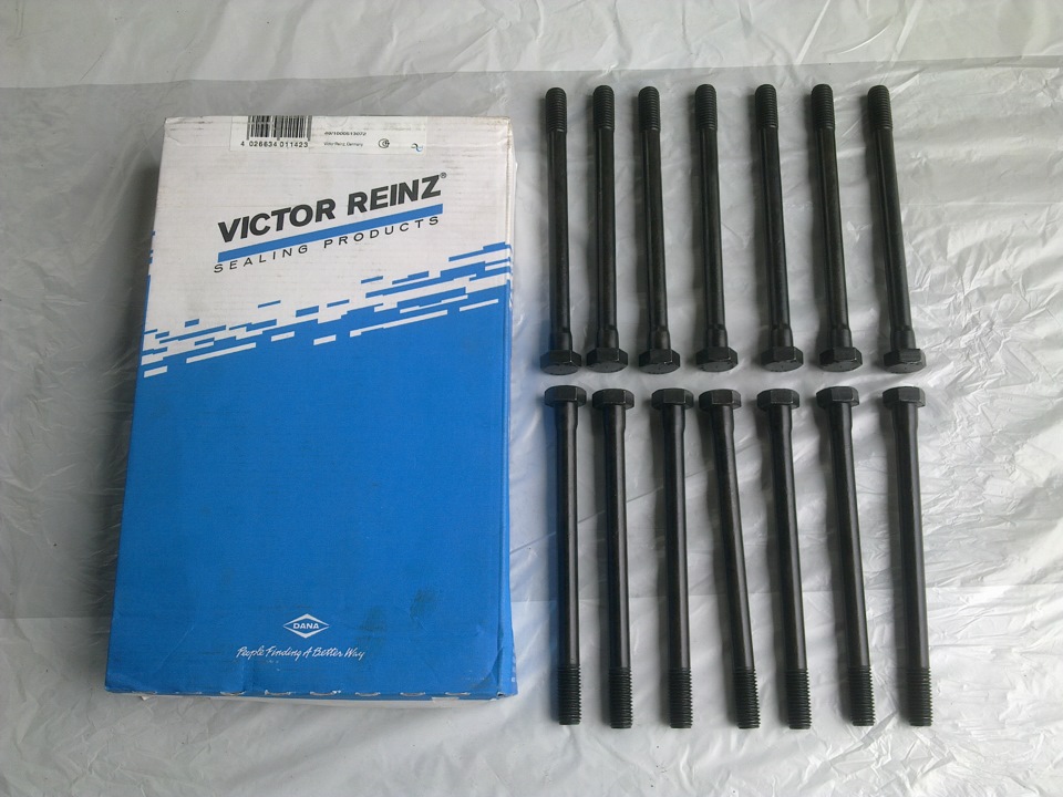 Болты гбц victor reinz 14шт — BMW 7 series (E32), 3,5 л, 1992 года ...