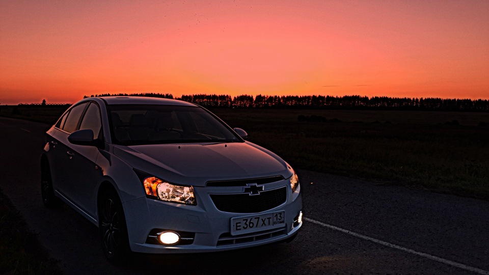 chevrolet cruze ночью