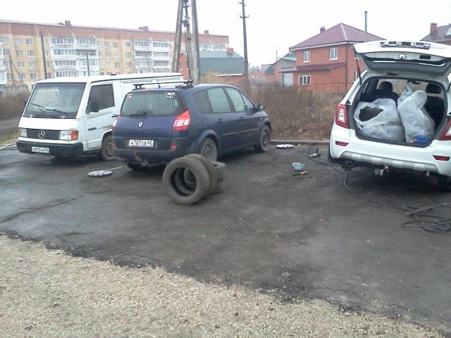 ШИНОМОНТАЖ-ЗИМА БЛИЗКО — Renault Grand Scenic II, 1,6 л, 2005 года ...