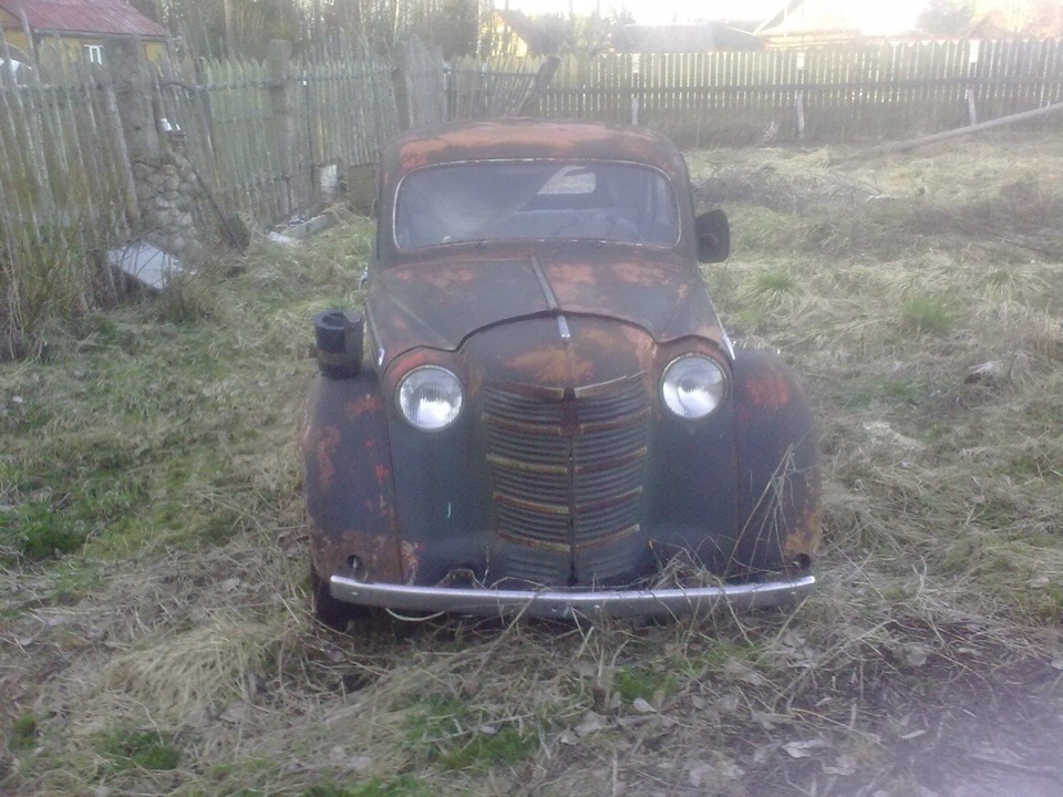 заброшенный Москвич 401 — Москвич 401, 1,4 л., 1954 года | фотография ...