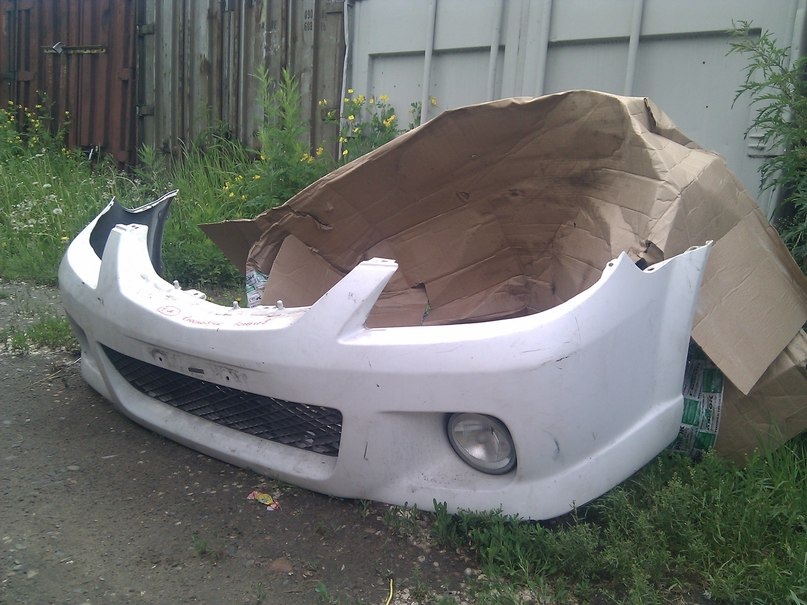 Вот и пришел бампер — Mazda Familia (BJ), 1,5 л, 2001 года | тюнинг ...