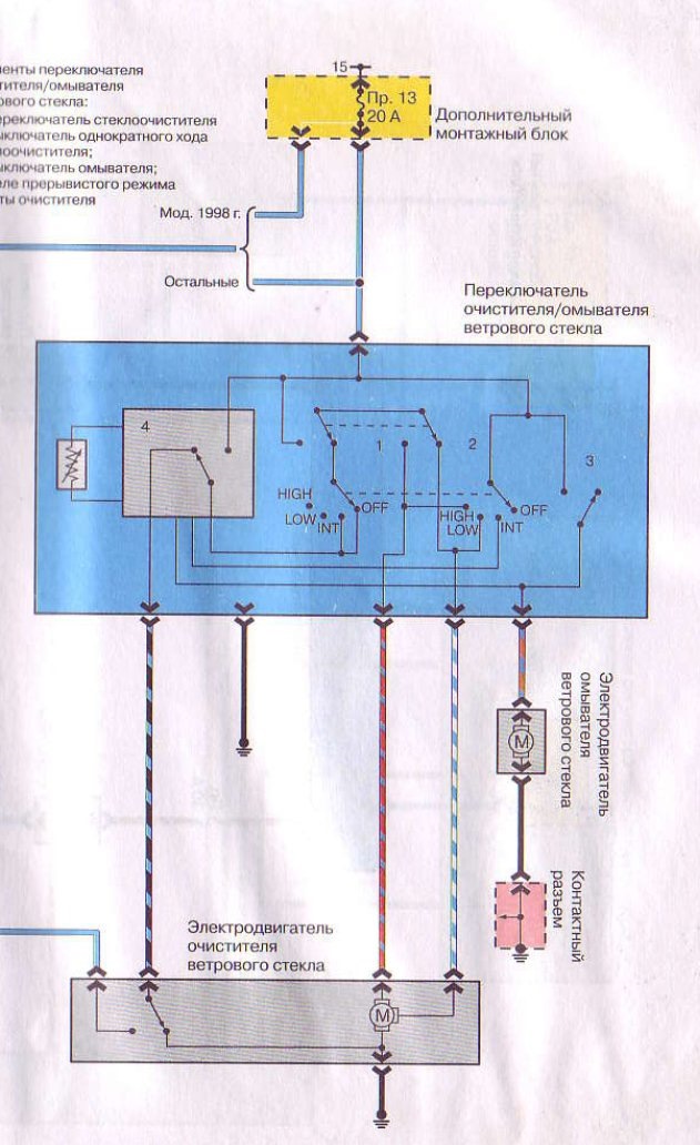 Не работают дворники мазда 626