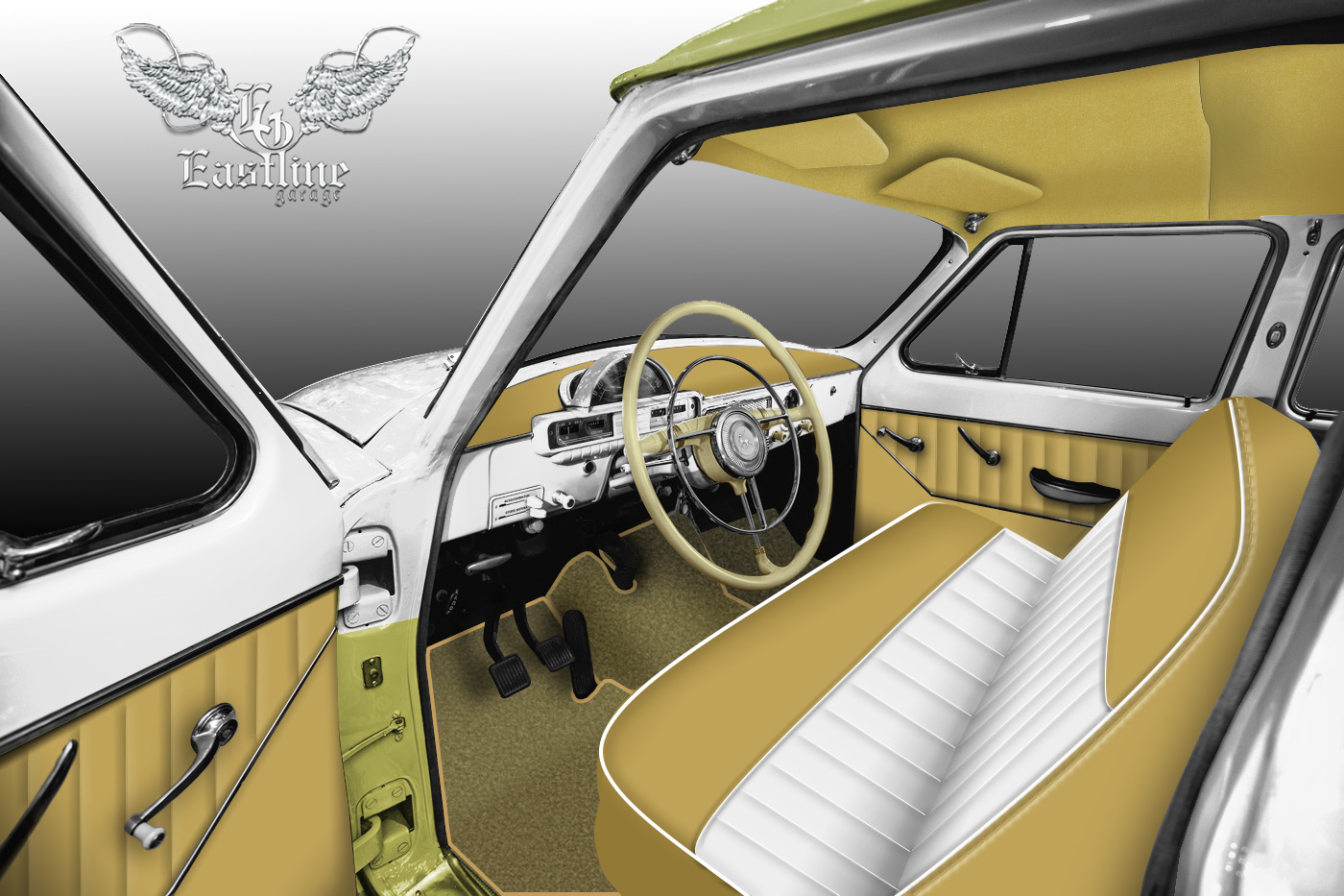 ГАЗ 21 "Волга" – отрисовка дизайн проекта в Eastline Garage. — Eastline-Garage на DRIVE2