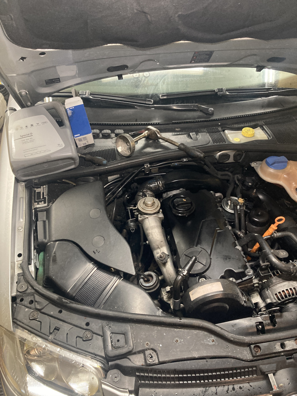 Экспресс замена масла — Volkswagen Passat B5, 1,9 л., 2003 года ...