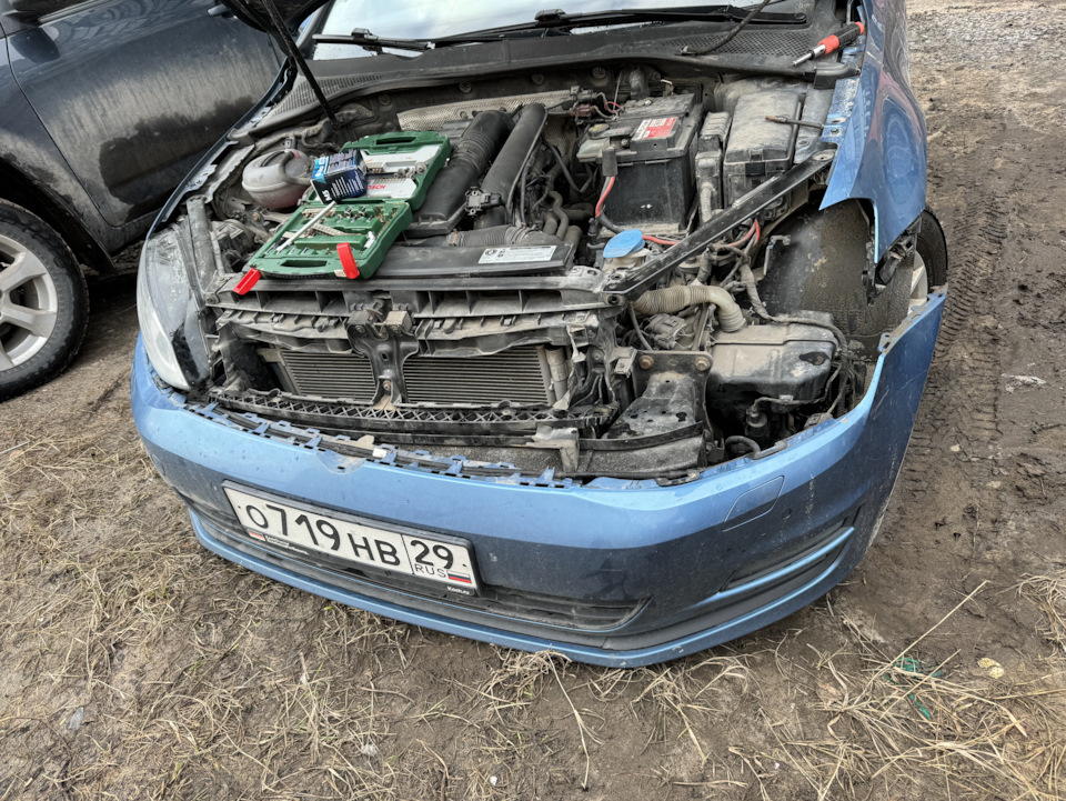 Замена галогеновых фар на стиль 7.5 — Volkswagen Golf Mk7, 1,4 л, 2013 ...