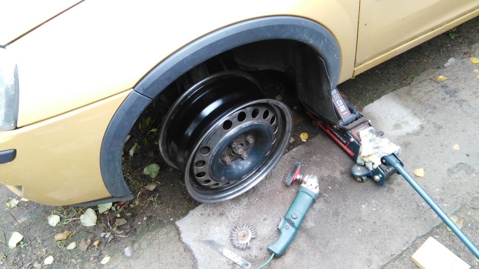 обработал ржавые диски — Opel Combo C, 1,3 л, 2005 года | своими руками ...
