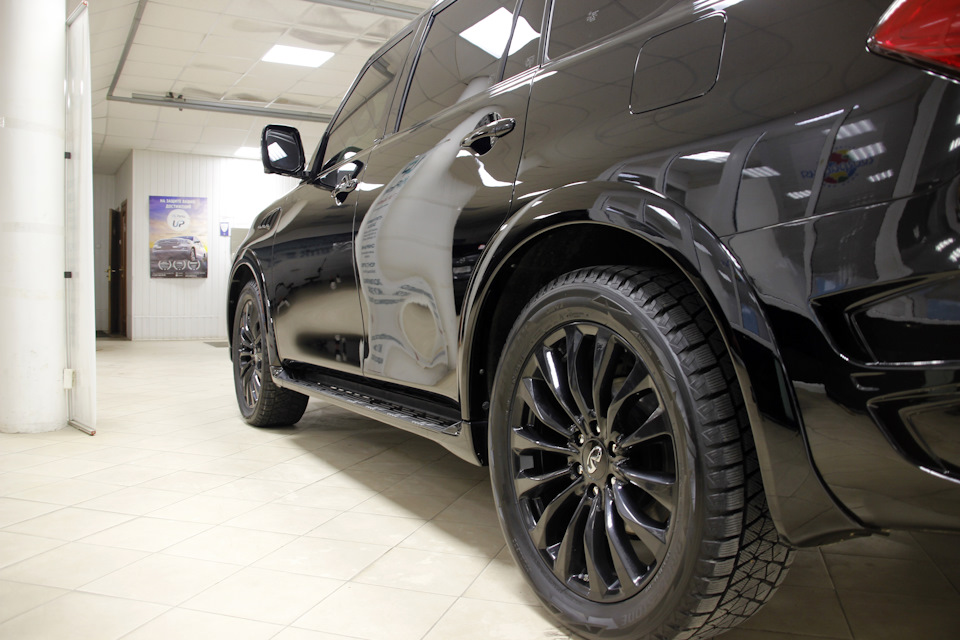 Нанесение жидкого стекла на антигравийную плёнку. — Уфа Плёнка на DRIVE2