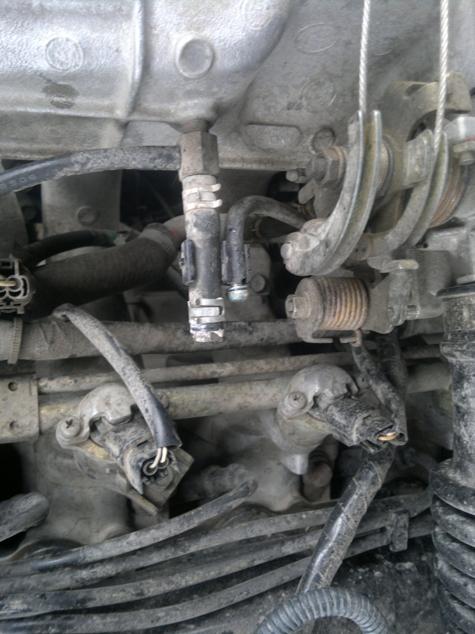 Удаление абсорбера. — Nissan Patrol GR II (Y61), 4,5 л, 1999 года ...