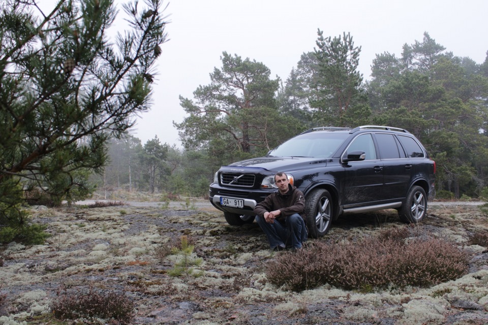 Заехал в Финляндии в полу лес полу горы — Volvo XC90 (1G), 2,4 л, 2009 ...