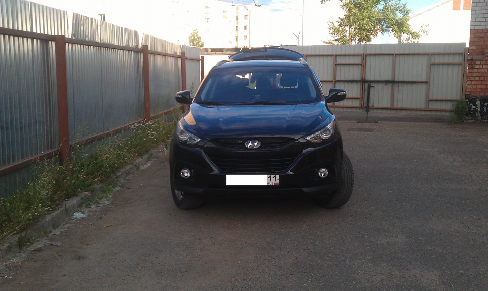 Долой хром! — Hyundai ix35, 2 л, 2012 года | аксессуары | DRIVE2
