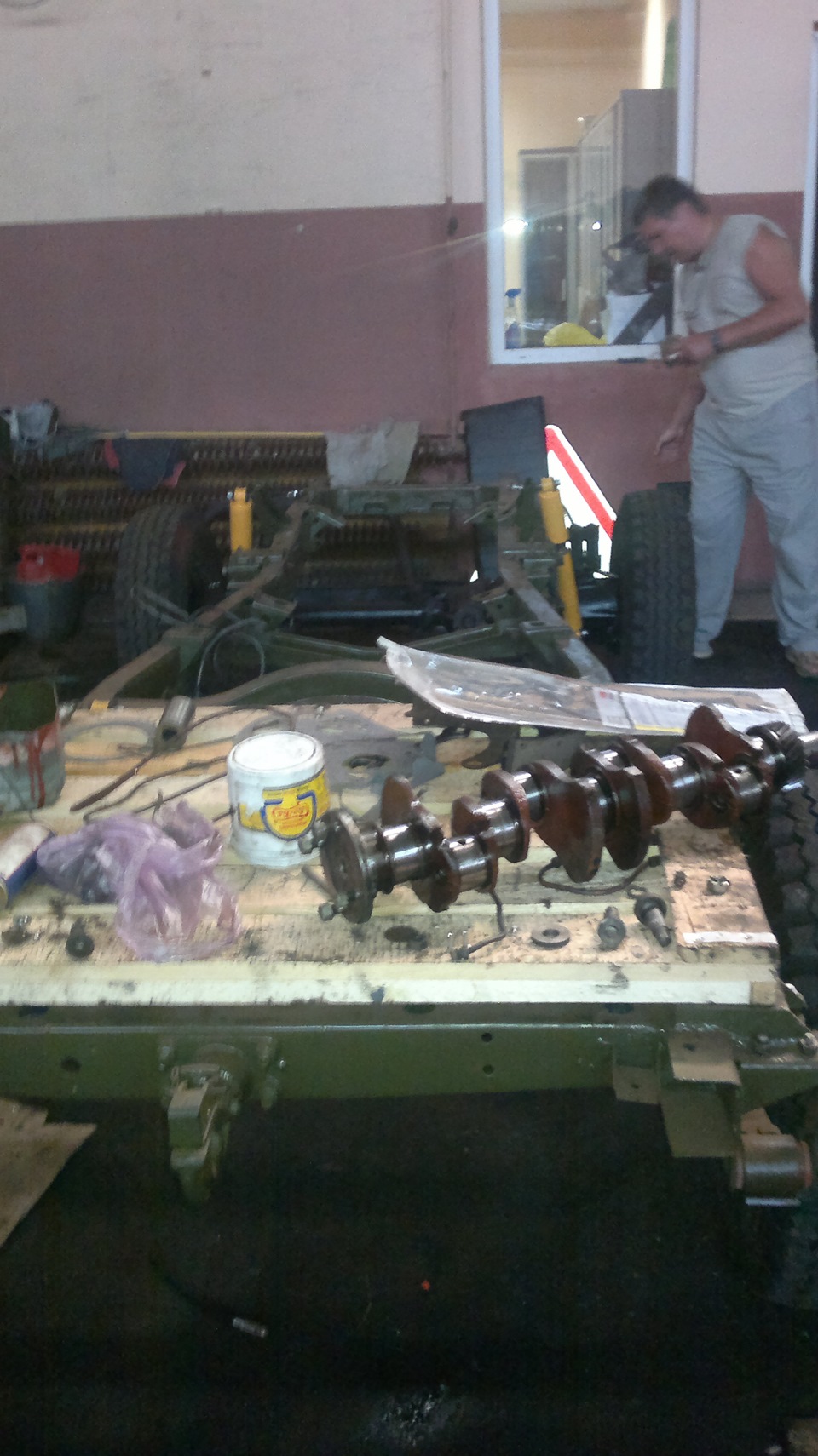 Двигатель, рама. — УАЗ 469, 3 л, 1995 года | своими руками | DRIVE2