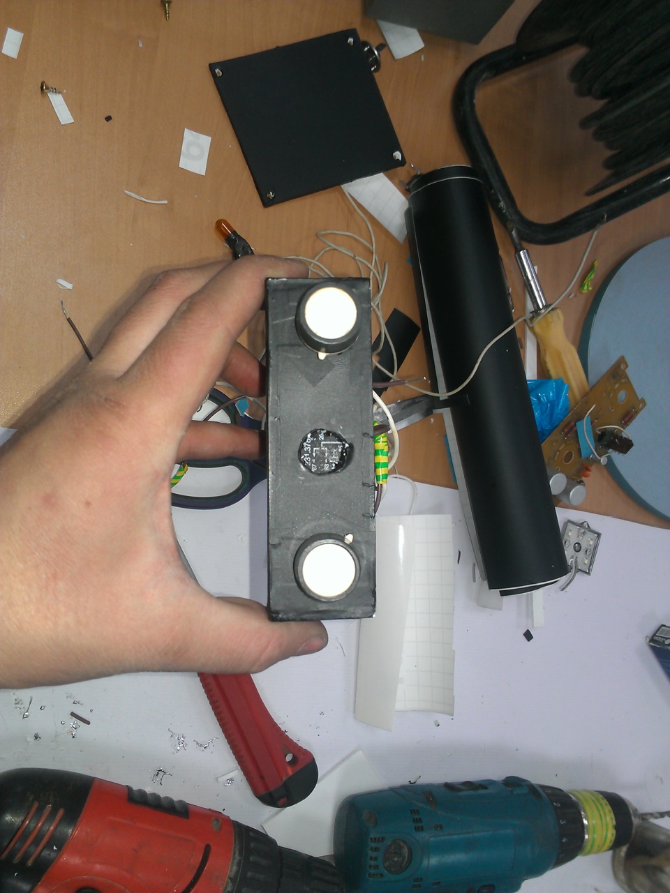 Стробоскопы в дальний свет. — Lada Приора седан, 1,6 л, 2008 года ...