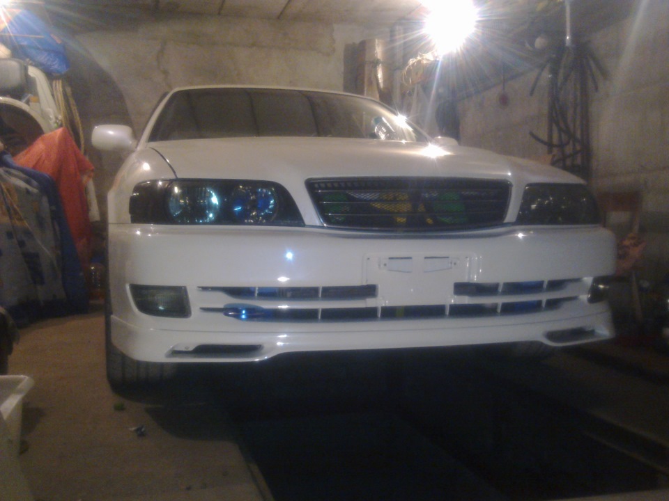 вот так получилось (тонированные фары) — Toyota Chaser (100), 3 л, 1998 ...